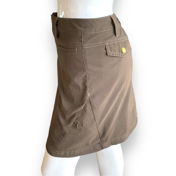 ATHLETA BROWN NYLON/SPANDEX SKORT/SKIRT. WOMEN’S SIZE 8 - Picture 4 of 9